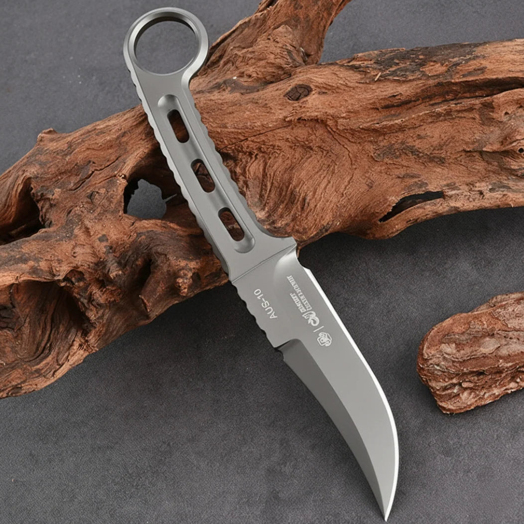 Assassin Fixed Blade Knife – AUS-10 Full-Tang EDC Outdoor Tactical Knife