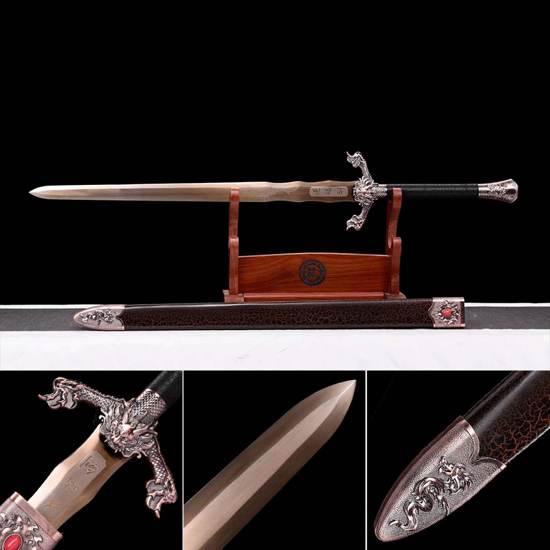 Handmade Dragon Scale Chinese Sword With Gold