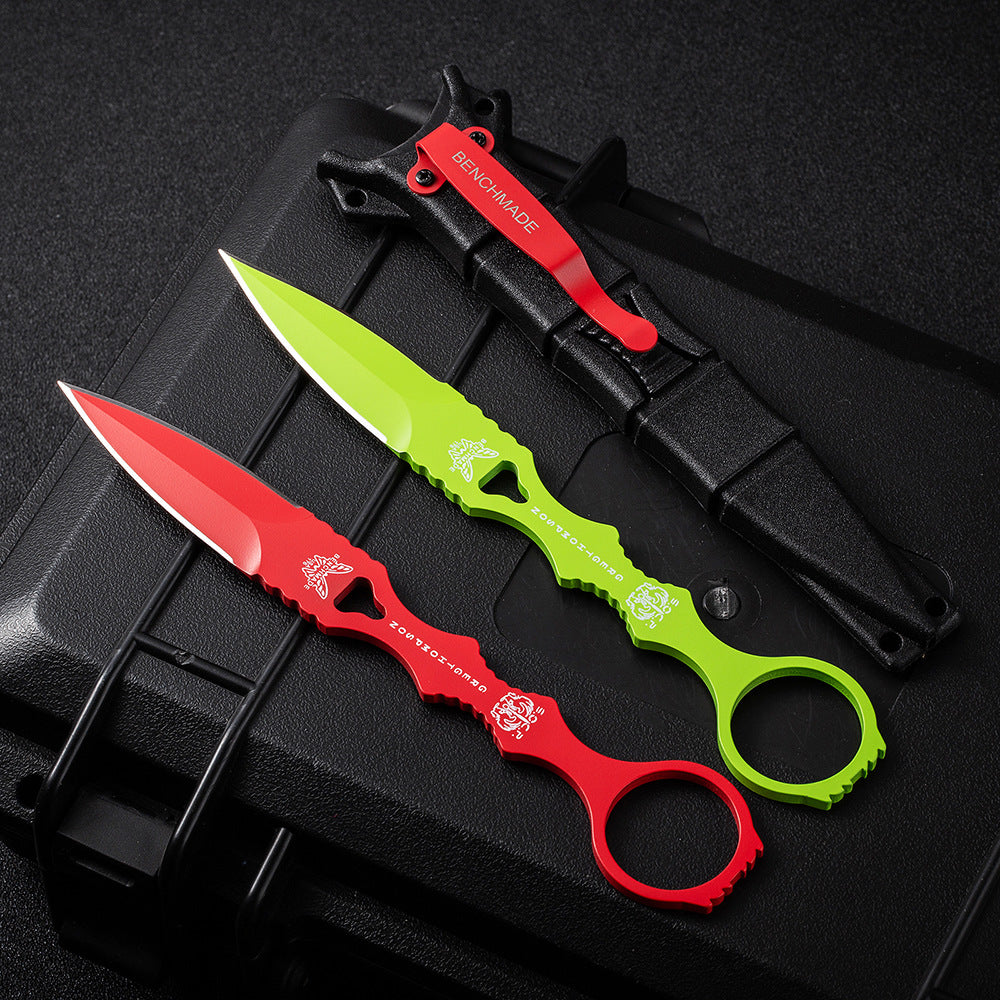Fixed Blade TacticalKnife COMBO SOCP Dagger3.22" Blade, K sheath