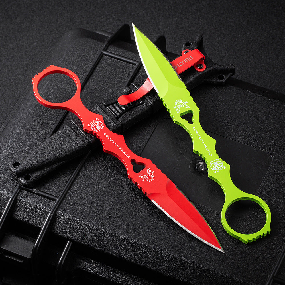 Fixed Blade TacticalKnife COMBO SOCP Dagger3.22" Blade, K sheath