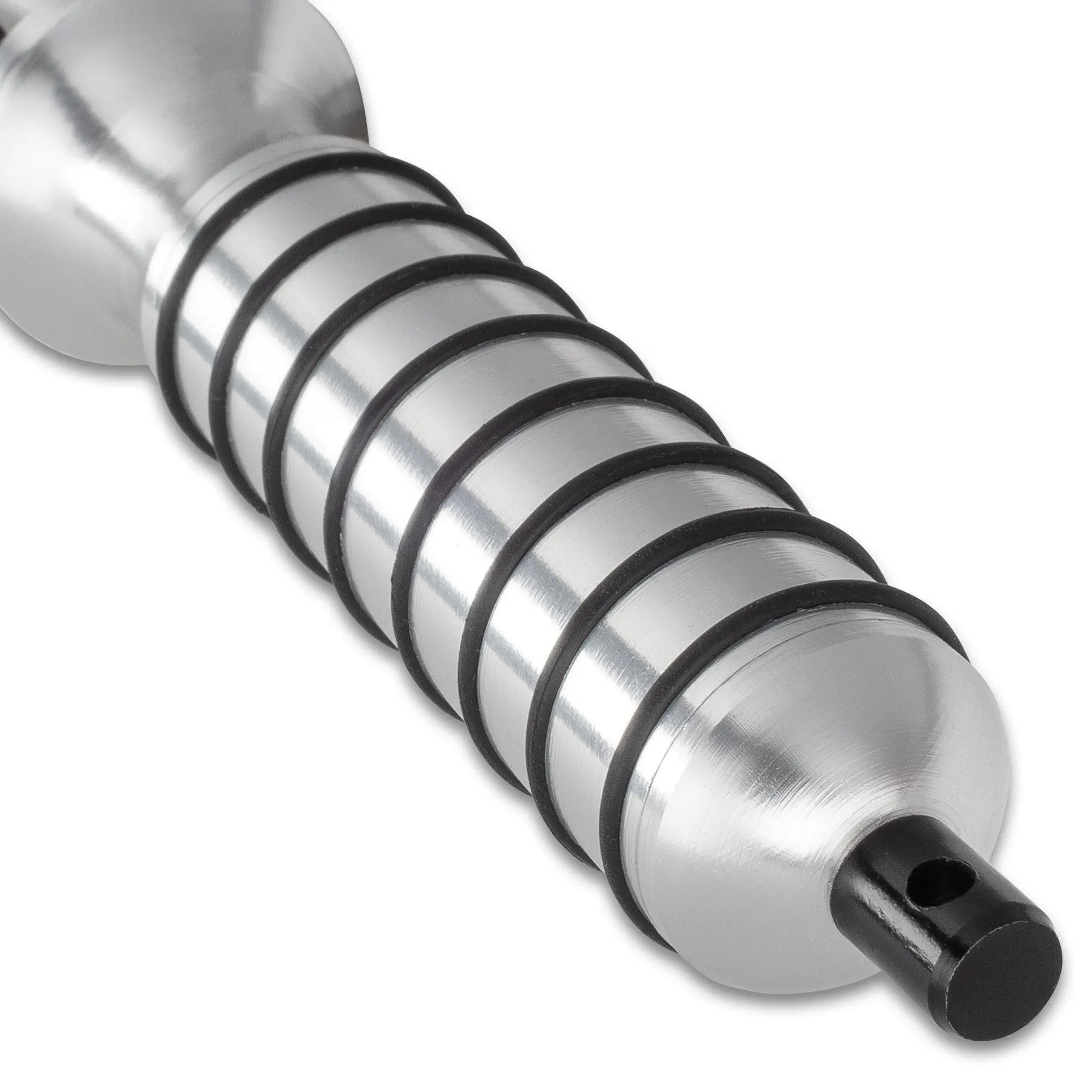 Grey Titanium Spiral Dagger With Sheath