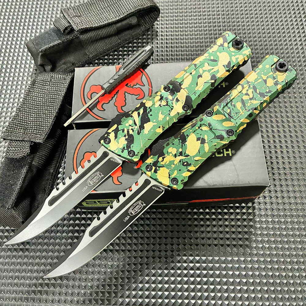 Interceptor OTF Knife – M390MK Steel Tactical Blade (Camo Edition)
