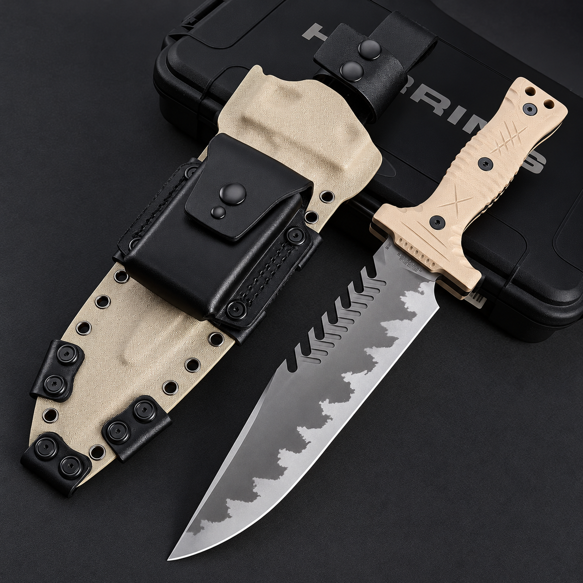 M-22 Desert Z-Wear PM Fixed Blade Knife