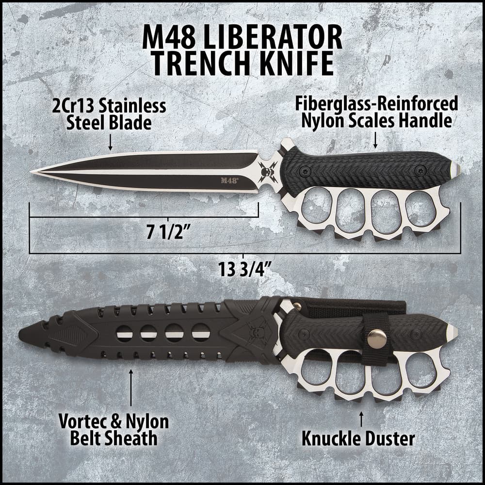 M48 Liberator Grabenmesser mit Scheide