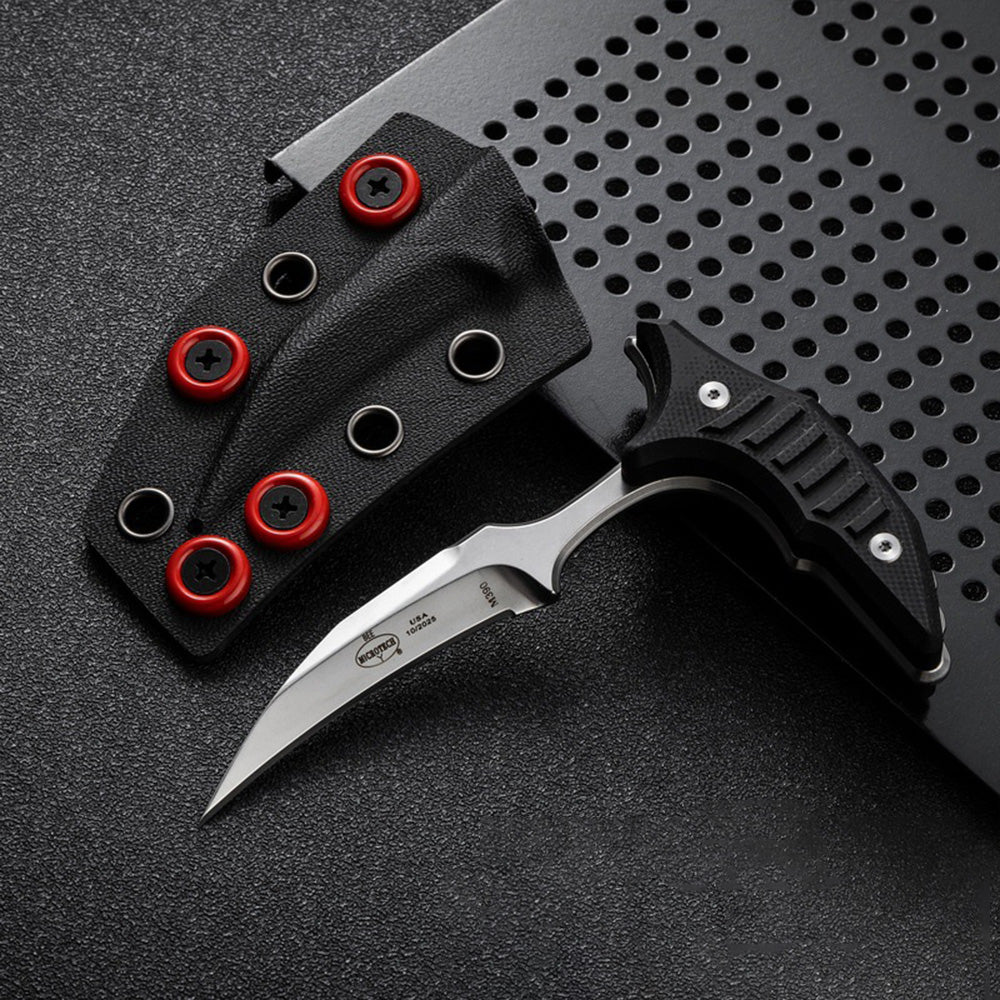 MicroTech Double Bee Shape Push Dagger Serrated Blade BoxKatana microtech-double-bee-shape-push-dagger-serrated-blade-boxkatana
