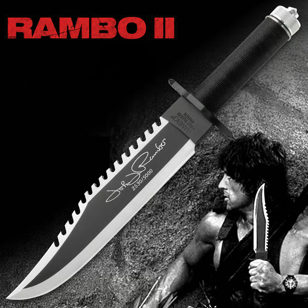 Rambo II Survival Knife With Survival Kit