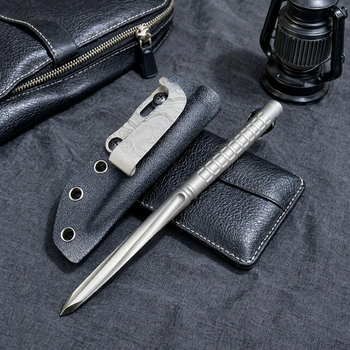 Titanium Tactical Utility EDC Tool with K-Sheath-BK269