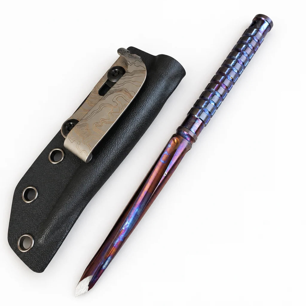 Titanium Tactical Utility EDC Tool with K-Sheath-BK269
