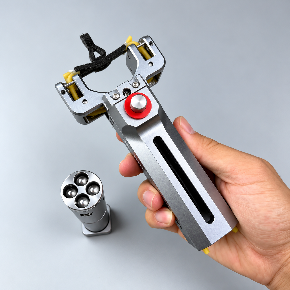 V10 56 Shots Slingshot with 4-in-1 Magazine CNC Aluminum Alloy-BK290