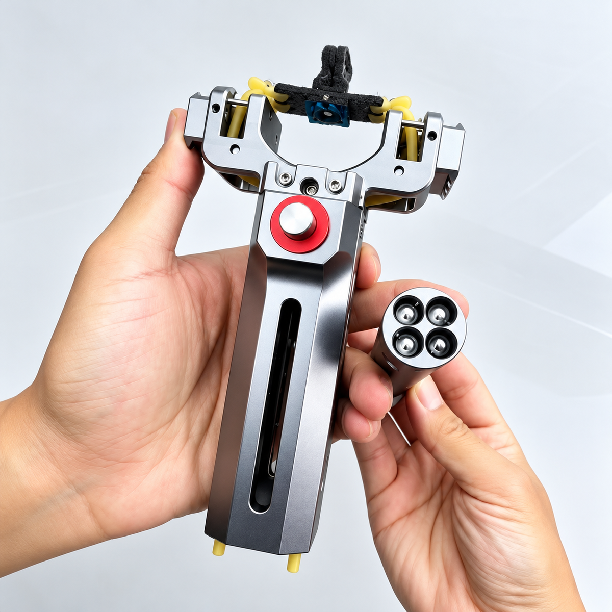 V10 56 Shots Slingshot with 4-in-1 Magazine CNC Aluminum Alloy-BK290