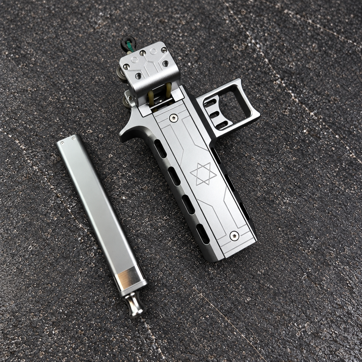 V5 Semi Auto Slingshot with Dual Magazine 22 Round Capacity