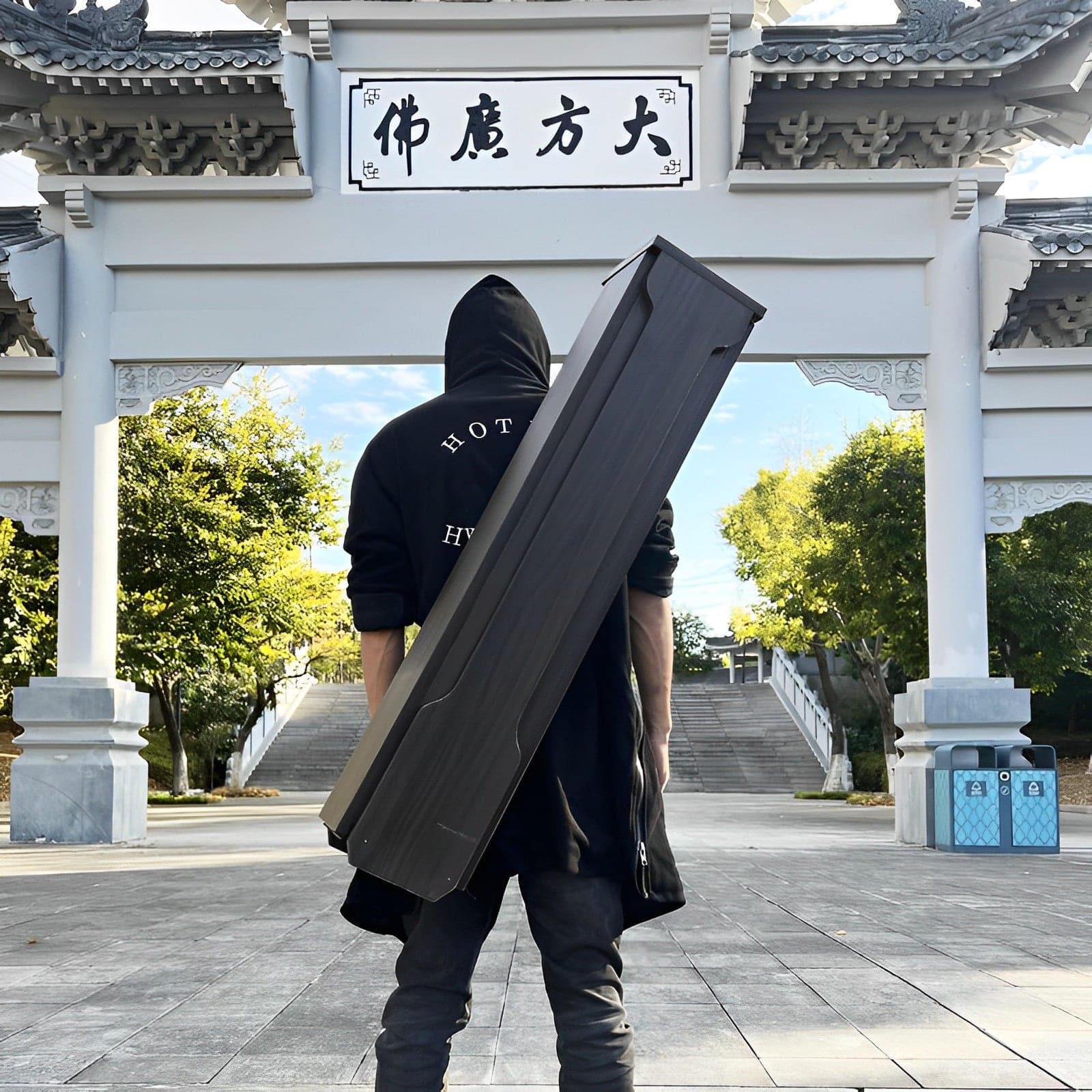 boxkatana Elegant black automatic scabbard (Without Sword)