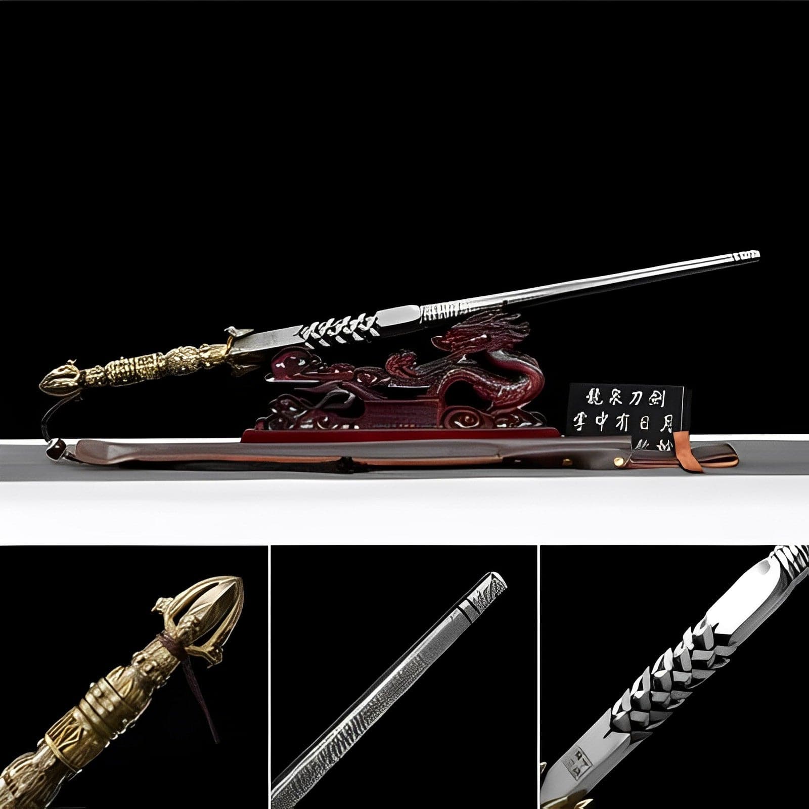 boxkatana Hand Forged Dragon Scale Sword breaker 609 Pattern Steel