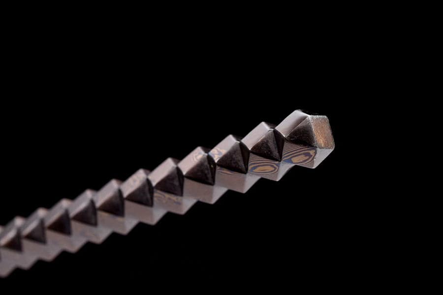 boxkatana Hand Forged Gold Steel Sword breaker Damascus Steel