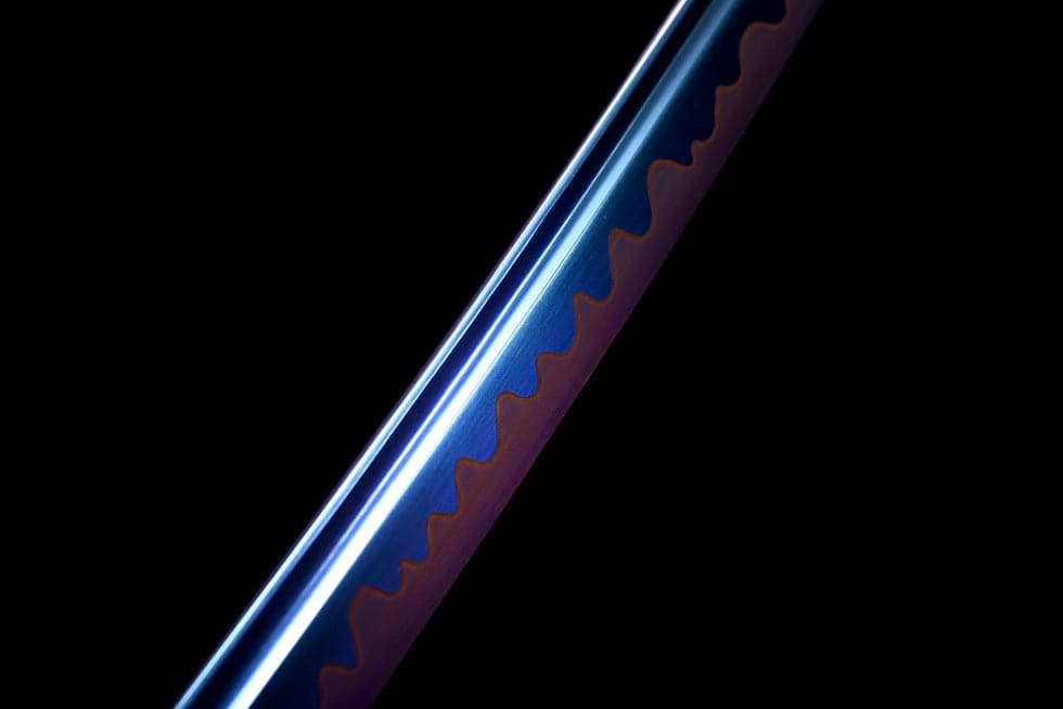 boxkatana Hand Forged Japanese Samurai Katana 9260 Spring Steel Blue Blade