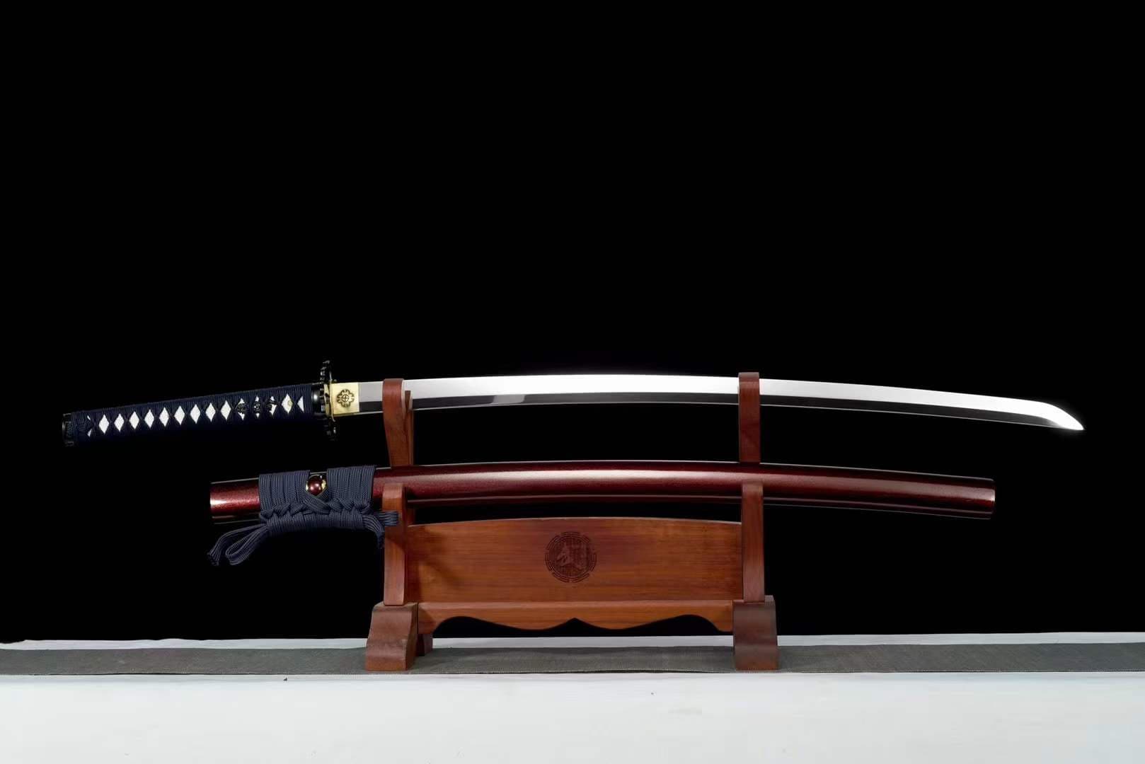 boxkatana Hand Forged Japanese Samurai Katana Shadow Mirror High Manganese Steel