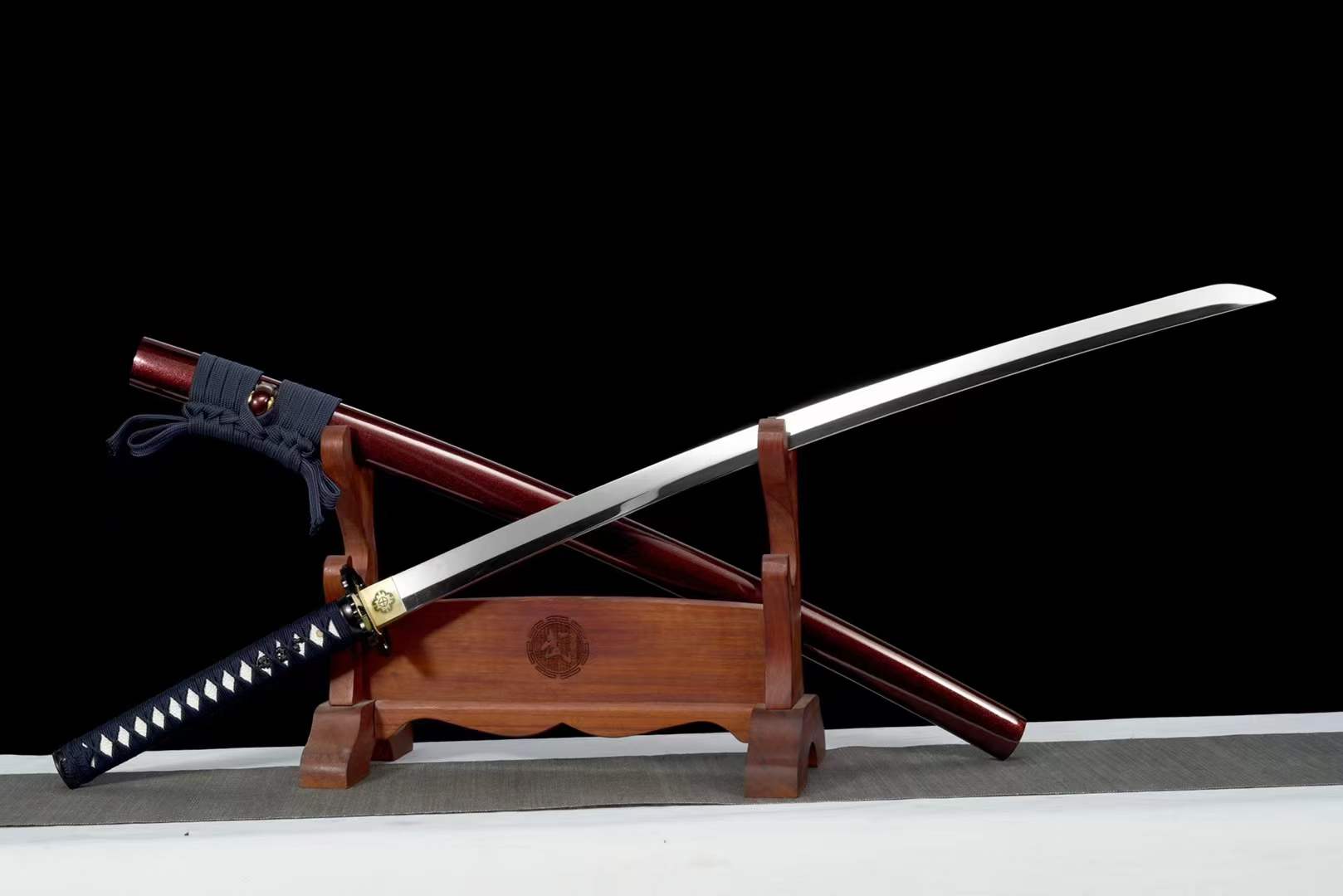 boxkatana Hand Forged Japanese Samurai Katana Shadow Mirror High Manganese Steel