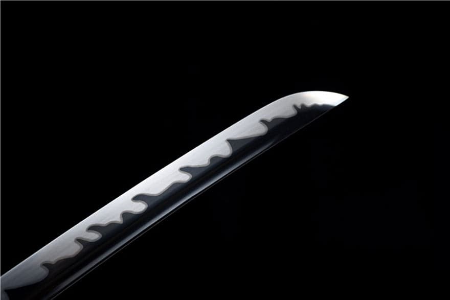 boxkatana Hand Forged Japanese Samurai Katana Wanderer High Manganese Steel Blade blackening process