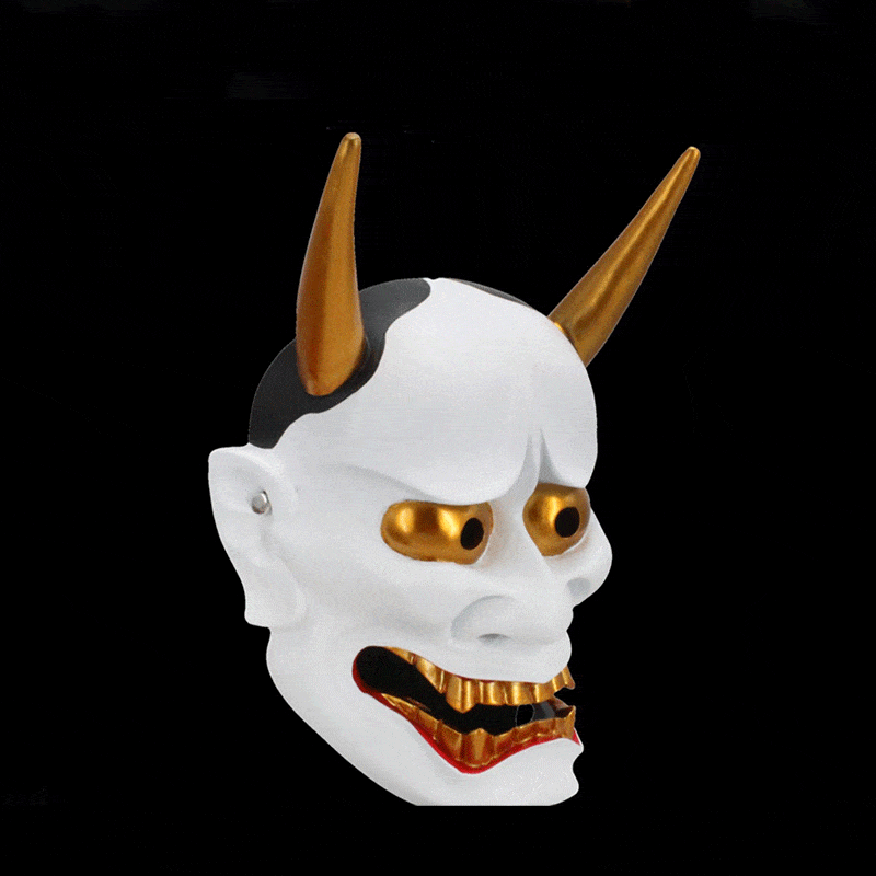 boxkatana Hand-Made Japanese Hannya Resin Oni Mask