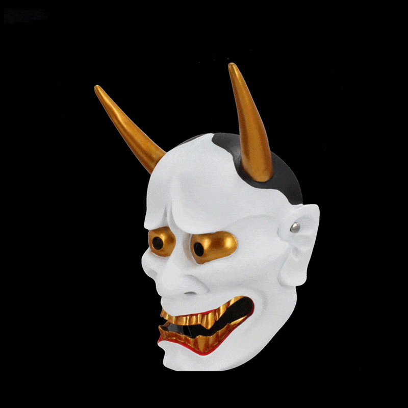 boxkatana Hand-Made Japanese Hannya Resin Oni Mask