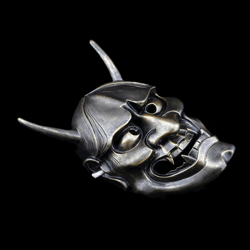boxkatana Hand-Made Japanese Hannya 凛凛蝶 Resin Oni Mask