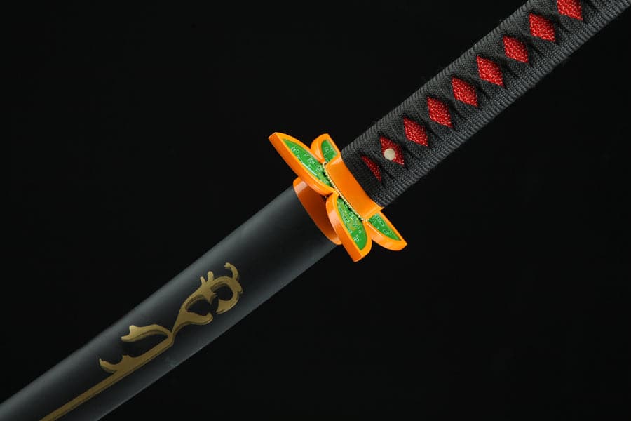 boxkatana Handmade Anime Demon Slayer Tanjiro Nichirin 3rd Generation Sword 1045 High Carbon Steel Black