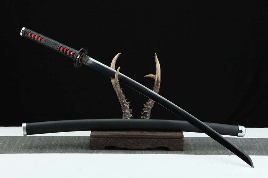 boxkatana Handmade Anime Demon Slayer Tanjiro Nichirin Sword 1045 High Carbon Steel Black