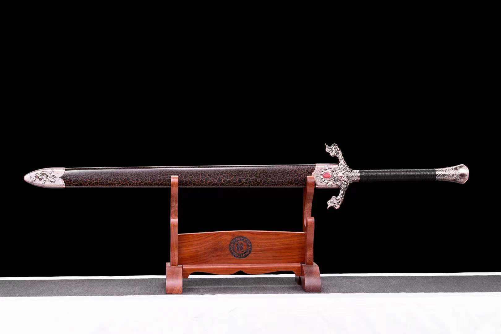 boxkatana Handmade Dragon Scale Chinese Sword With Gold