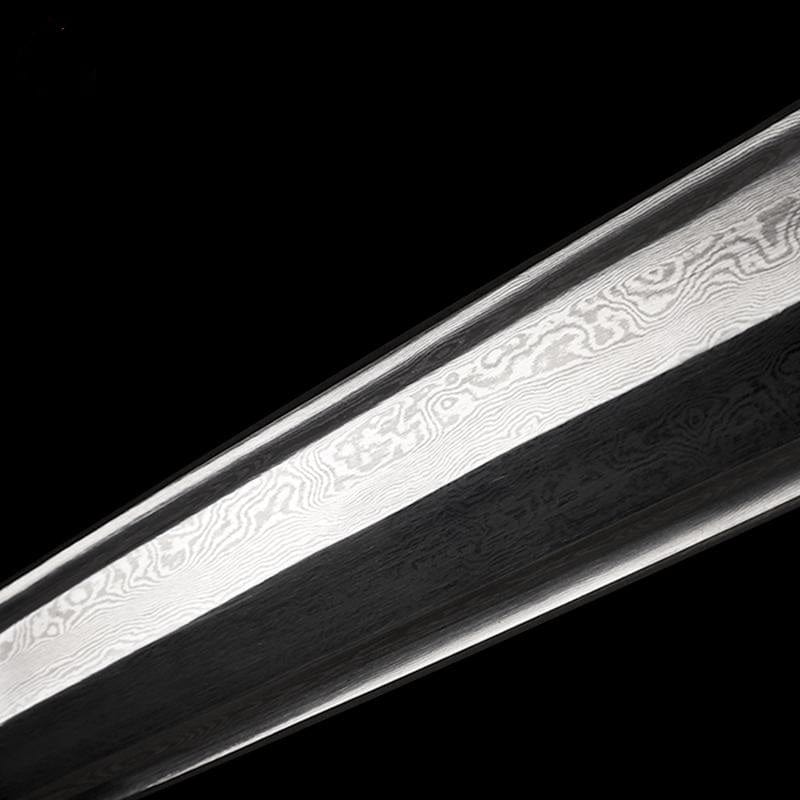 boxkatana Handmade Dragon Scale Gun Pattern Steel One-piece forging
