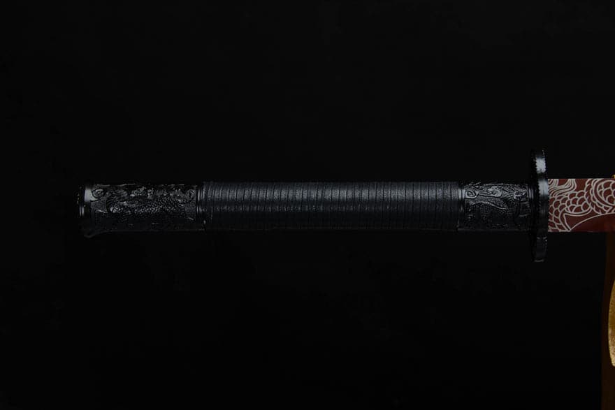 boxkatana Handmade High Carbon Steel Archaic Blood Dragon Tang Heng Sword