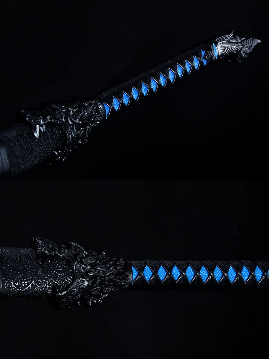 boxkatana Handmade High Manganese Steel Devil Wolf Tang Sword