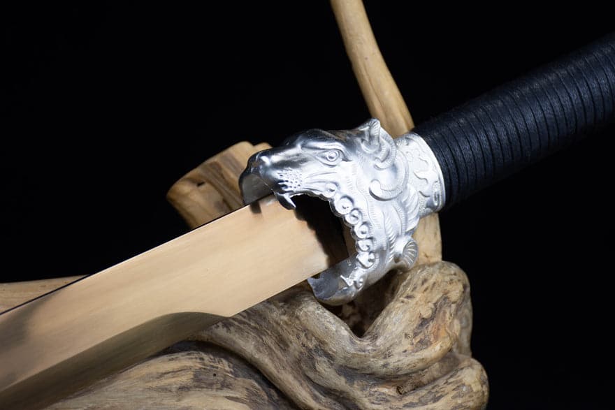 boxkatana Handmade High Manganese Steel Kim Snow Chinese Knife With Golden Blade