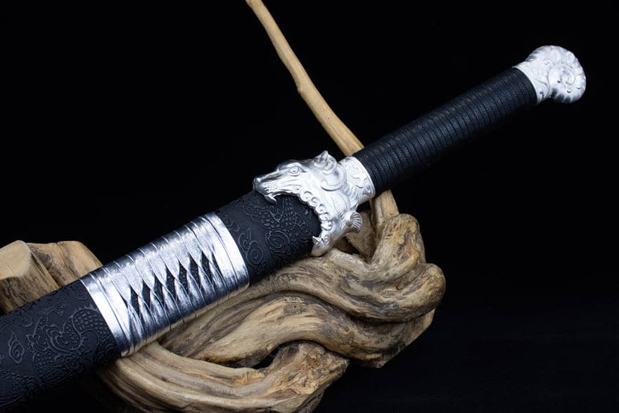 boxkatana Handmade High Manganese Steel Kim Snow Chinese Knife With Golden Blade