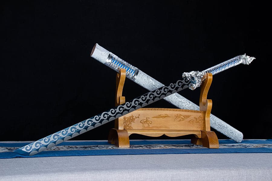 boxkatana Handmade High Manganese Steel Snow Wolf Tang Sword