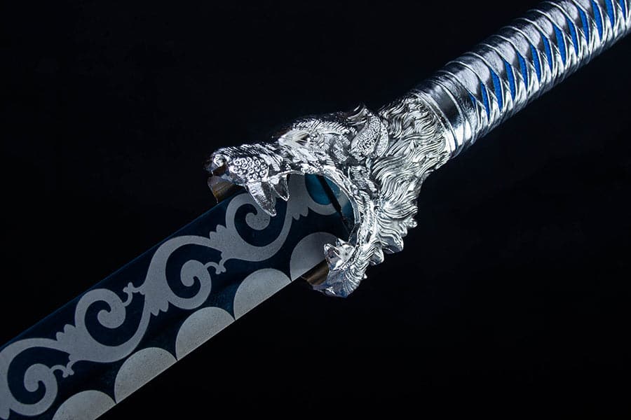boxkatana Handmade High Manganese Steel Snow Wolf Tang Sword