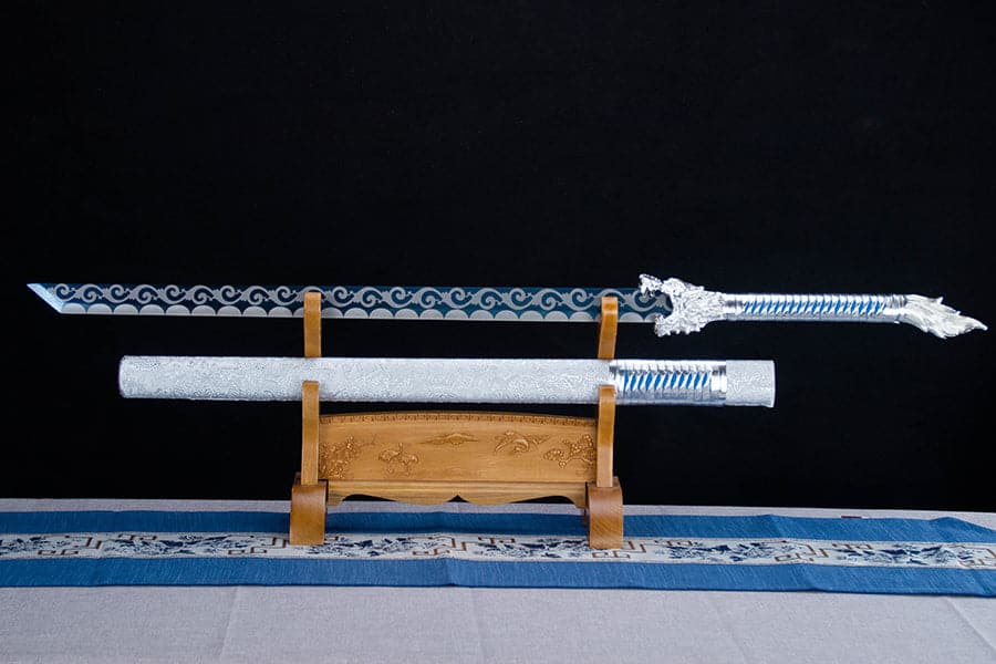 boxkatana Handmade High Manganese Steel Snow Wolf Tang Sword
