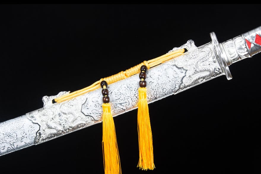 boxkatana Handmade High-performance Manganese steel Chinese Sword With Red Blade
