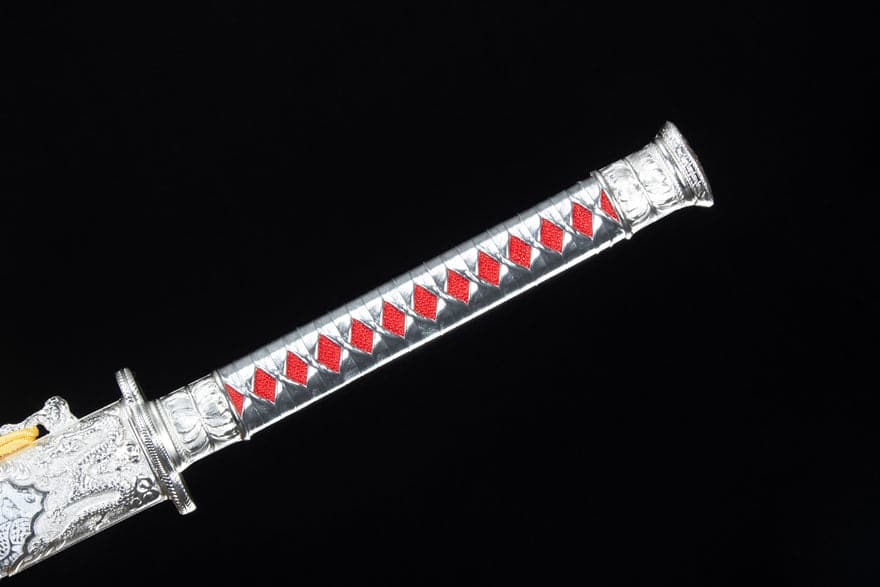 boxkatana Handmade High-performance Manganese steel Chinese Sword With Red Blade