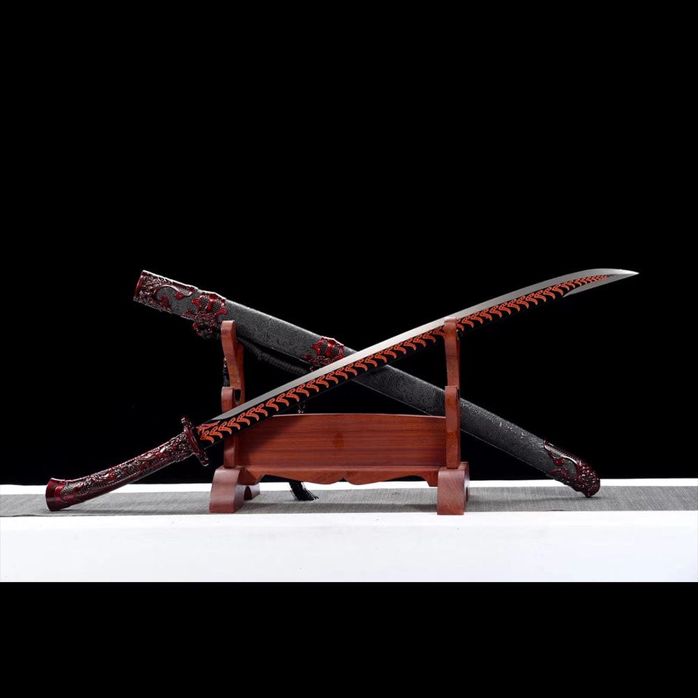 BoxKatana Handmade Red Blood Chinese Sword