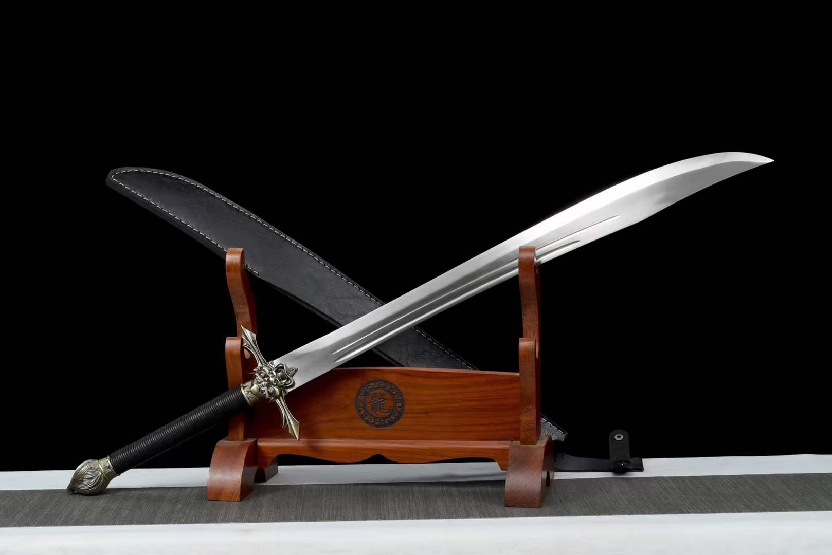boxkatana Handmade Seven Obsidian War Sword Spring Steel