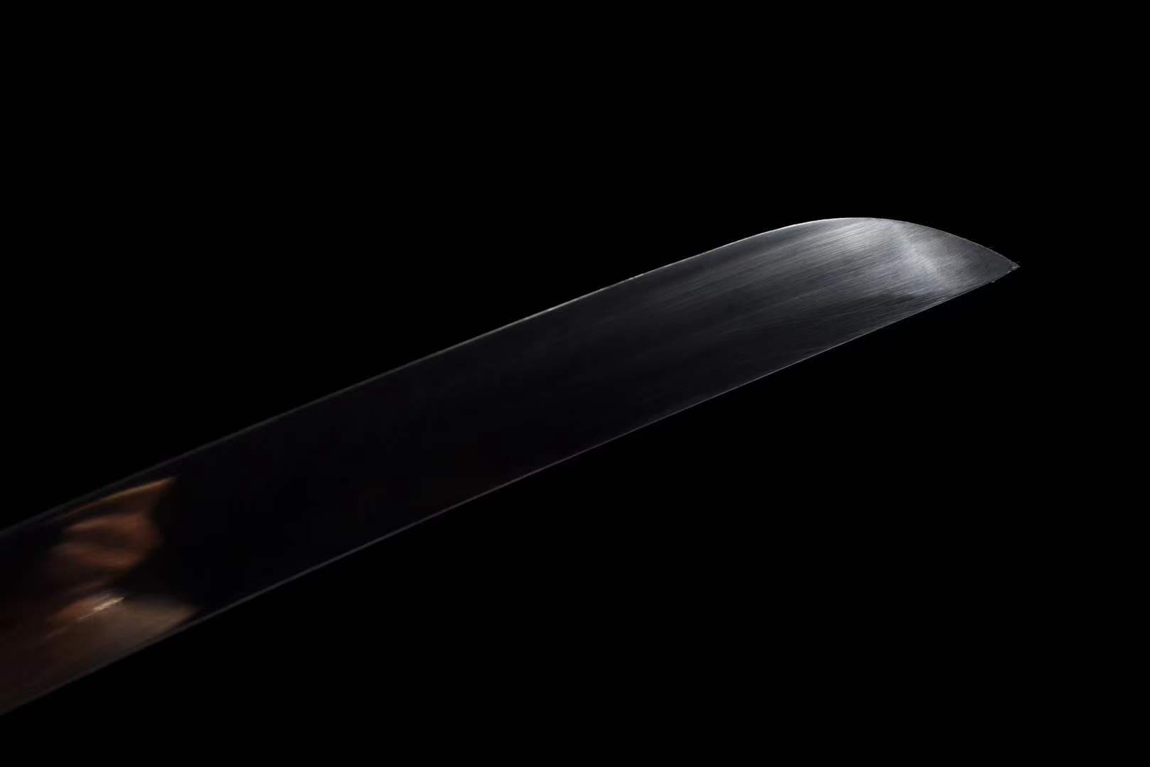 boxkatana Handmade Undead Cut Katana Sword, Sekiro: Shadows Die Twice Japanese Samurai Sword, Black Manganese Steel Blades, Full Tang