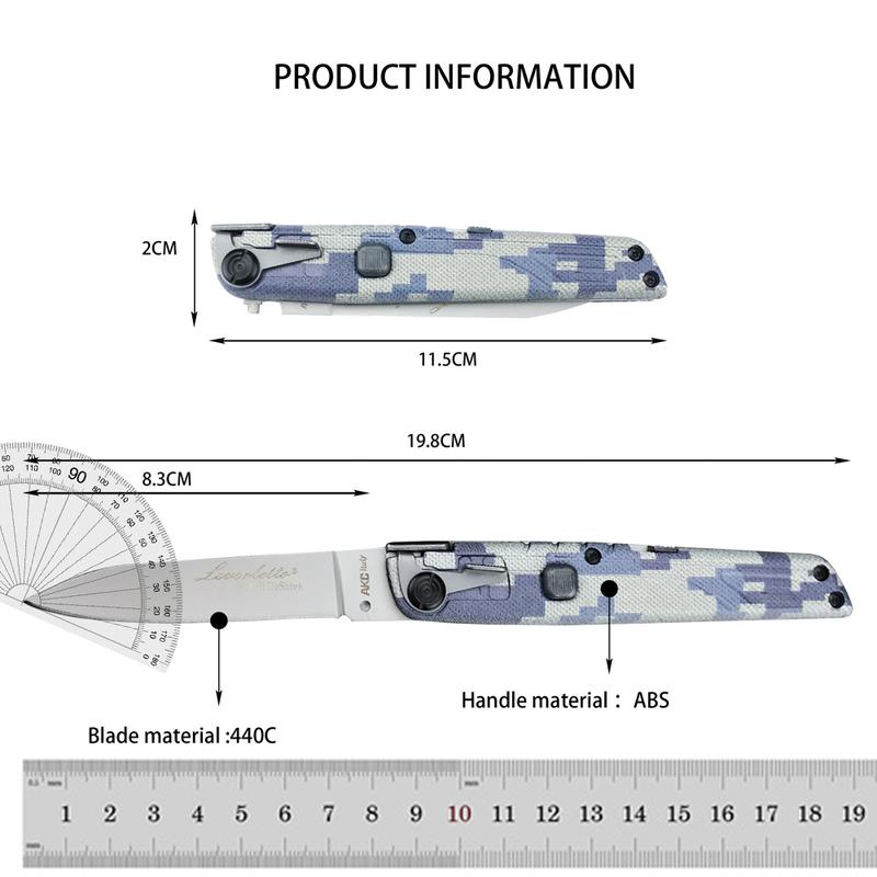 Colt II Button Folding Knife 440C Blade-BK02