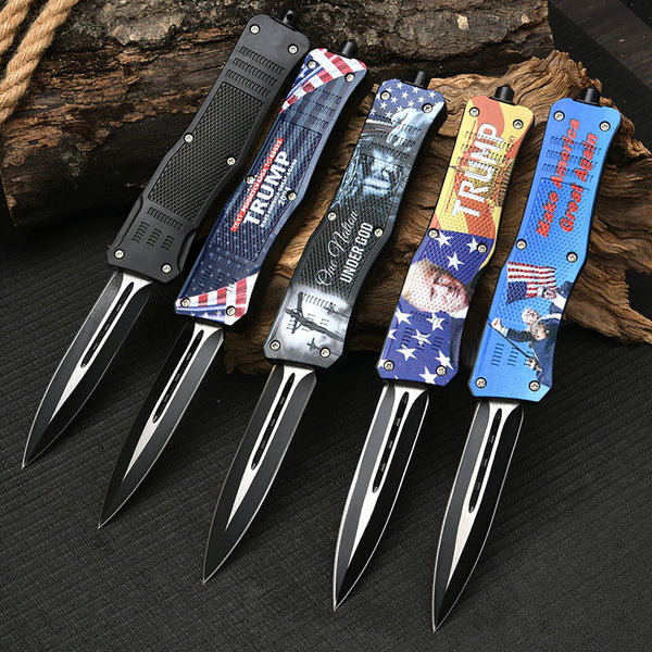 Trump ABS Handle OTF Knife Microtech Trump Supporters Knife