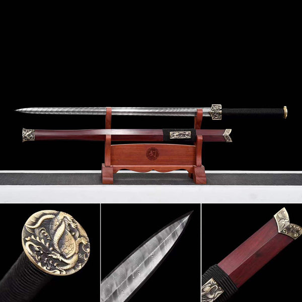 Tile-patterned Celestial Beast Han Sword