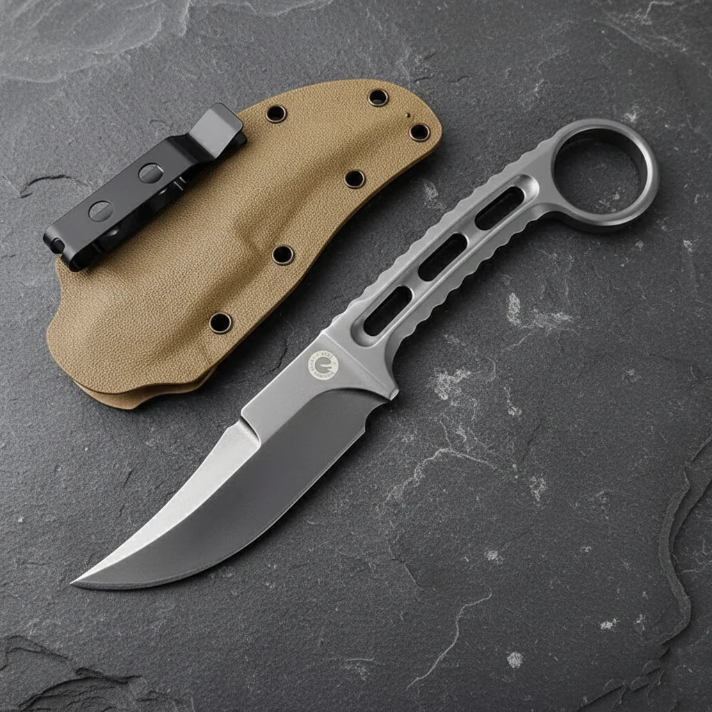Assassin Fixed Blade Knife – AUS-10 Full-Tang EDC Outdoor Tactical Knife