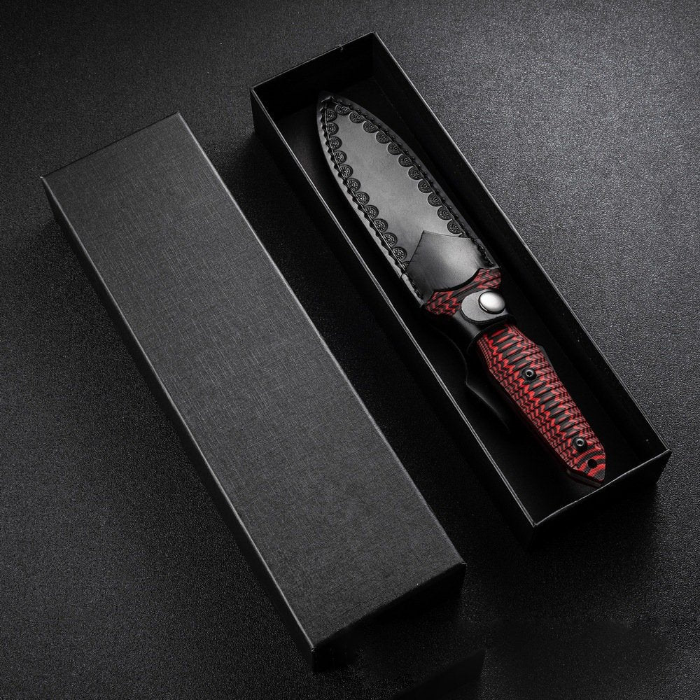 Crimson Snake:Camping & Survival Full-Tang Fixed Blade EDC Knife