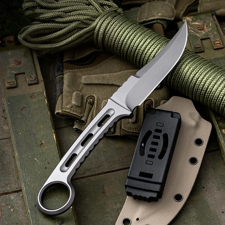 Assassin Fixed Blade Knife – AUS-10 Full-Tang EDC Outdoor Tactical Knife