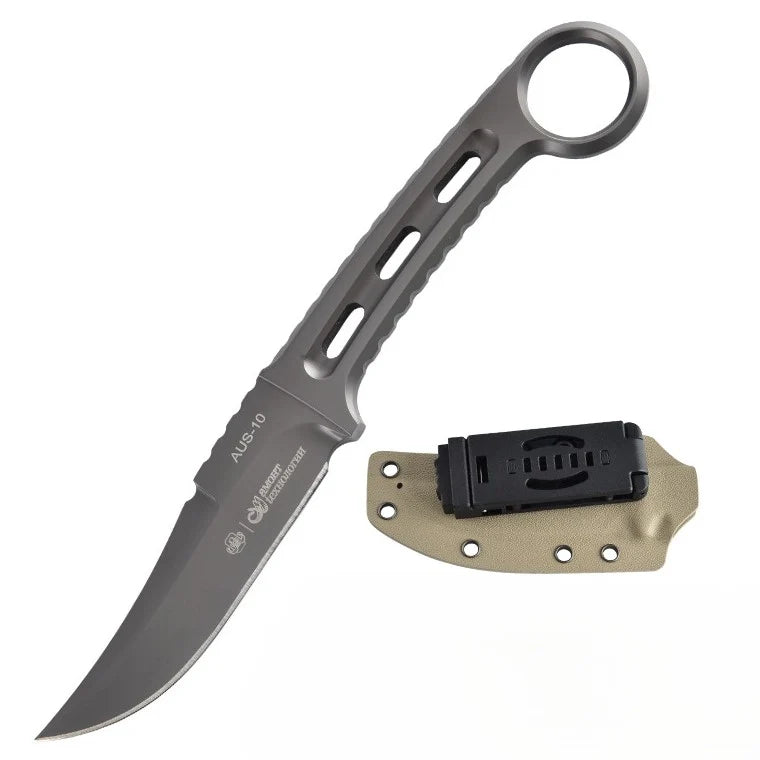 Assassin Fixed Blade Knife – AUS-10 Full-Tang EDC Outdoor Tactical Knife