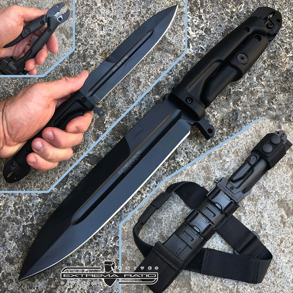 ExtremaRatio - Silente Knife Black - NOCS State Police - knife with multi-purpose pliers