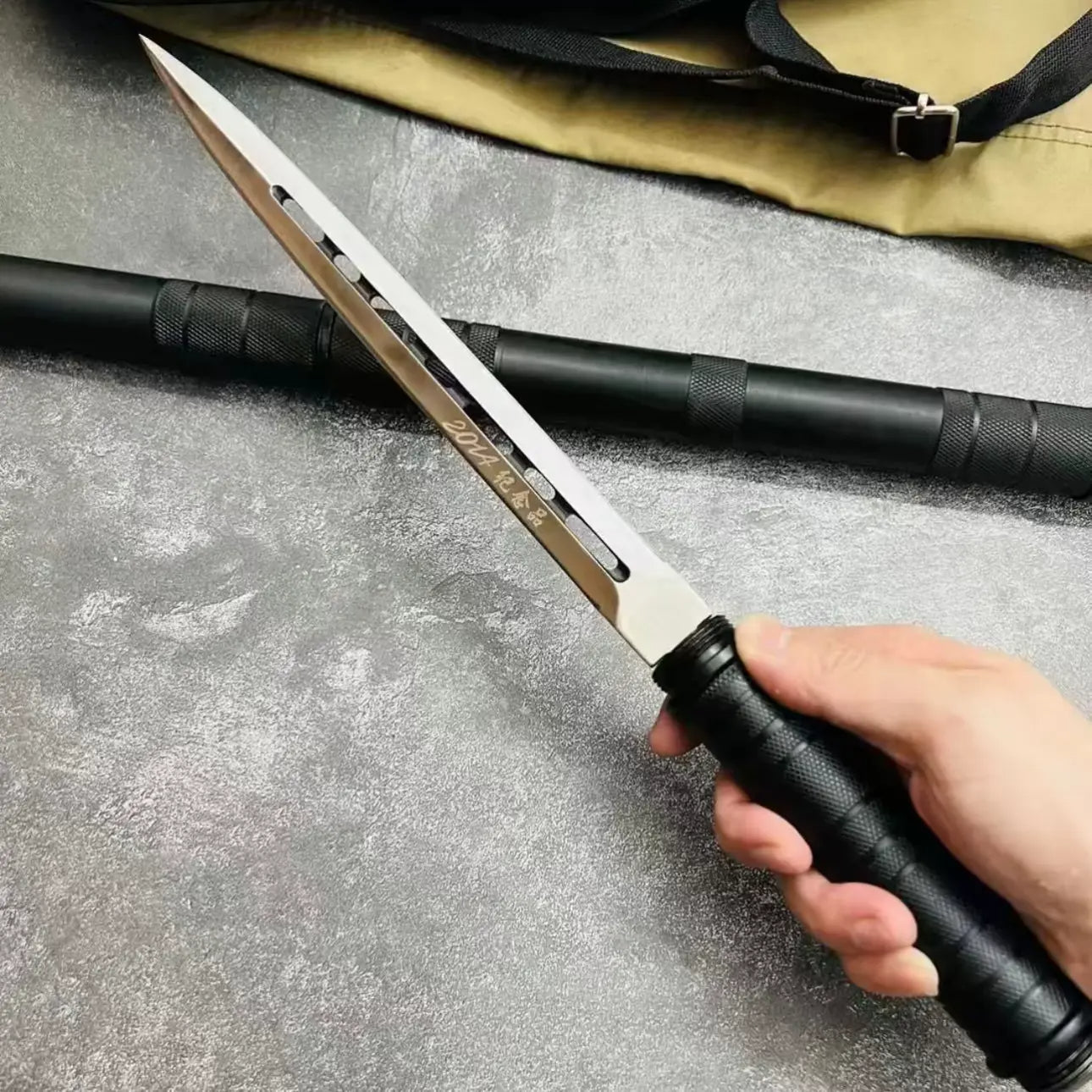 Double-Edged Baton-Style Tactical Baton (Reinforced Version)-BK13